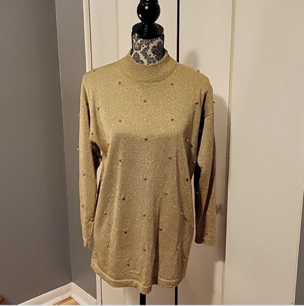 Magnolia Gold Beaded Top